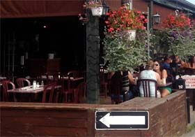 Restaurant La Lanterne de Rawdon, Terrasse